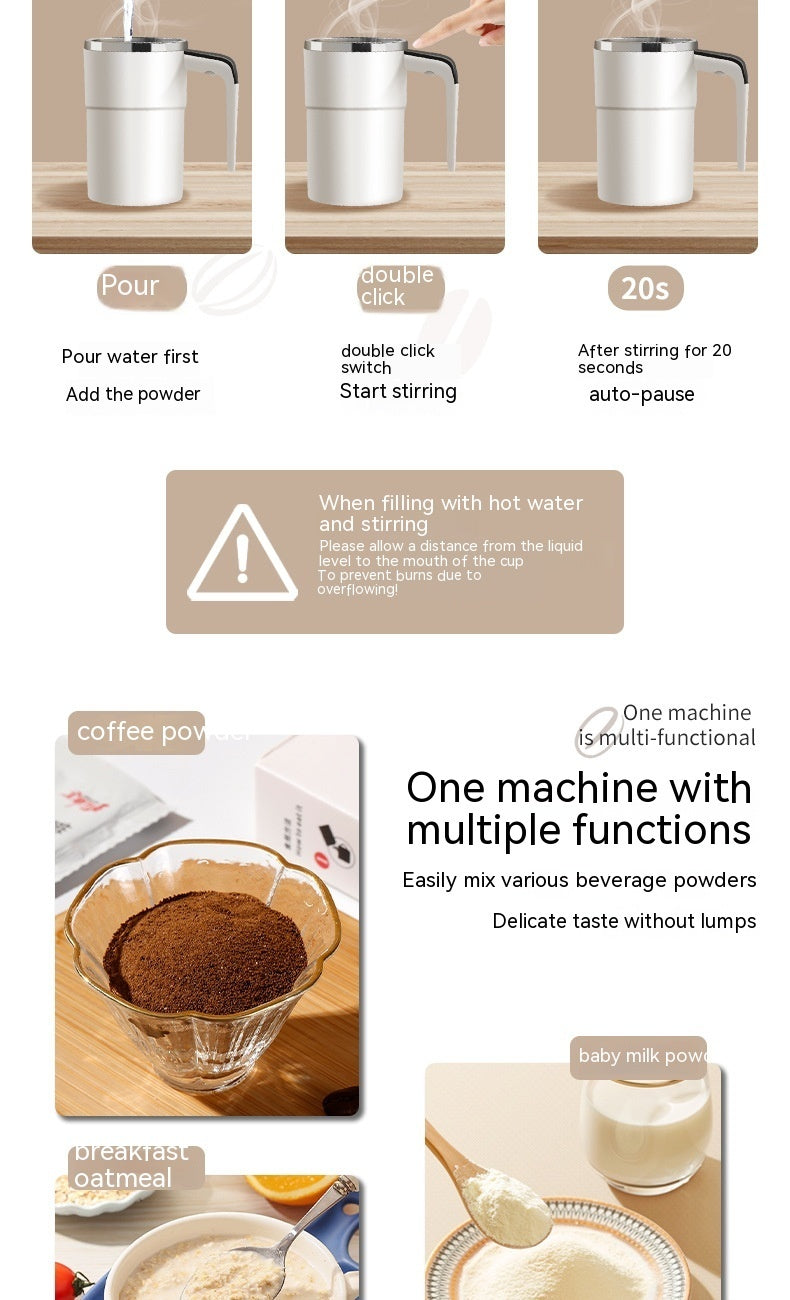 Automatic Electric Magnetic Mixing Coffee Cup