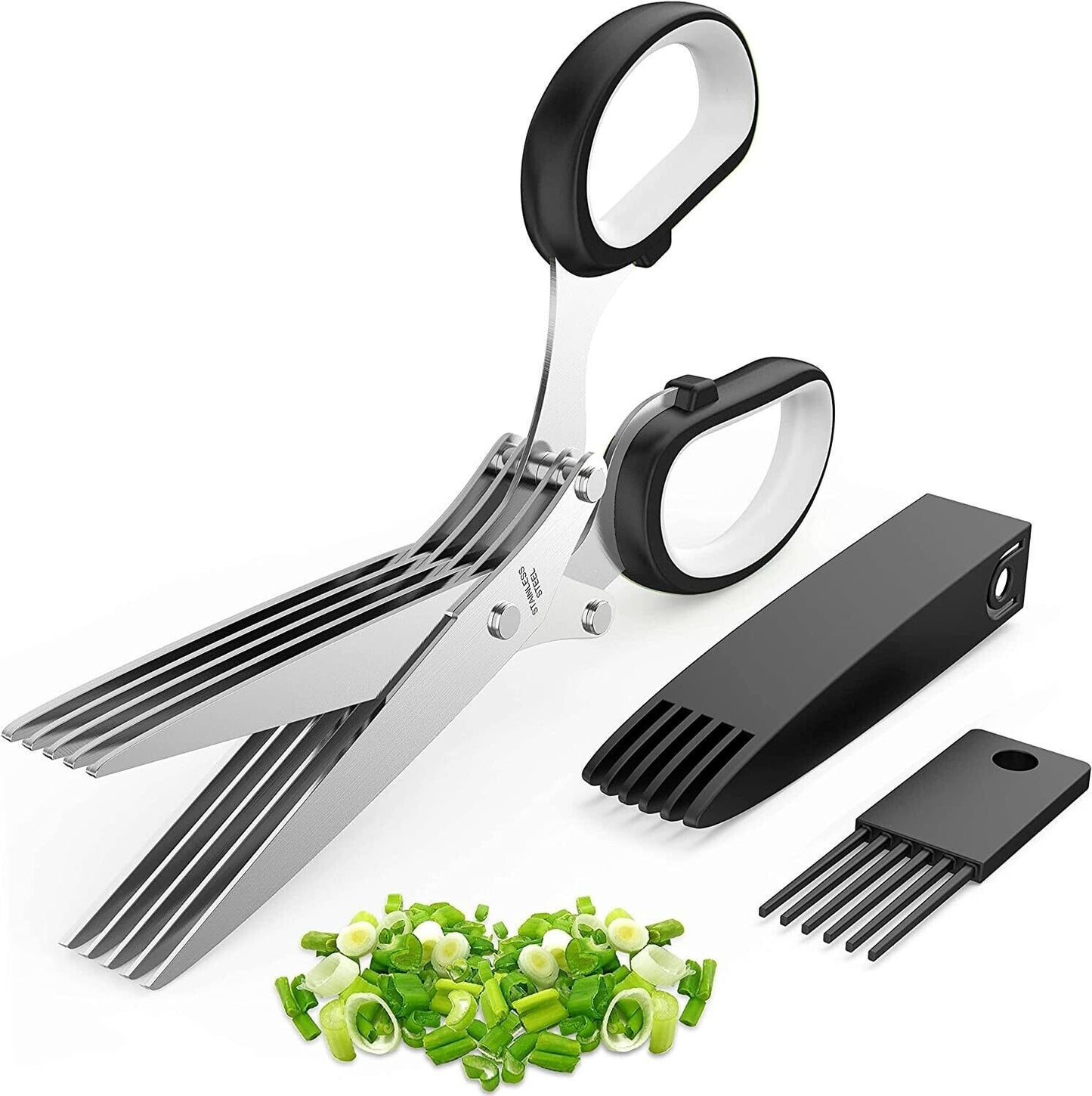 Stainless Steel Herb Scissors With Multi Blades