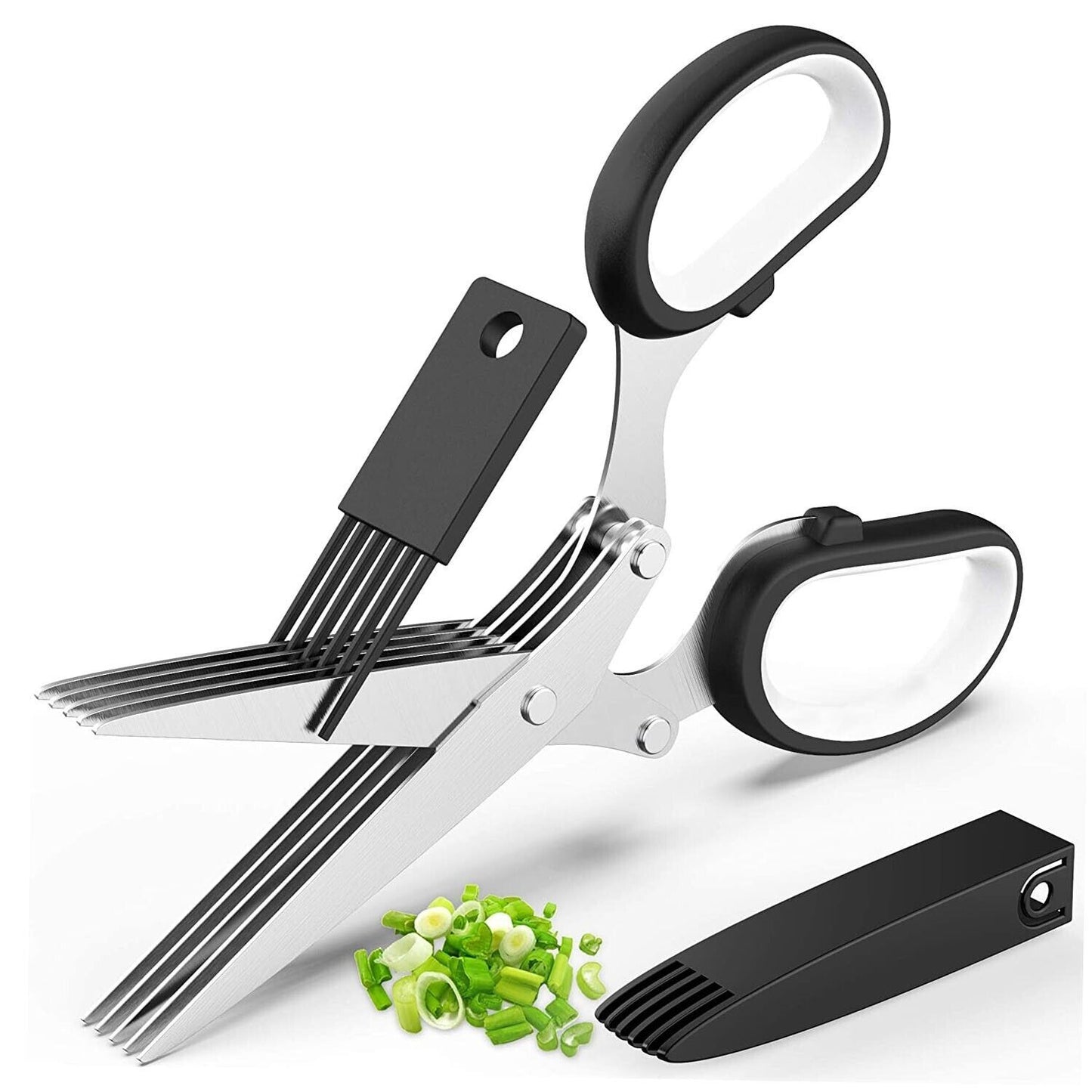 Stainless Steel Herb Scissors With Multi Blades